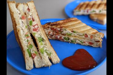 Paneer Sandwich Recipe | Quick & Easy Sandwich in just 15 Mins - Snack/Breakfast | Sista's Kitchen