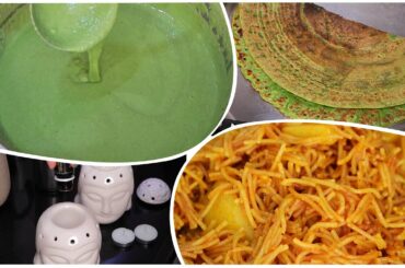 Healthy Breakfast Recipe | Simple Dinner | Utilizing Leftover Rice | Aate Ka Dosa | Palak Dosa |vlog