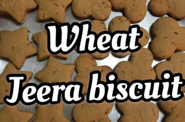 Wheat jeera biscuit | healthy biscuit recipe | healthy snacks recipe in tamil