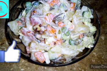 Russian salad recipe /cooking with hina