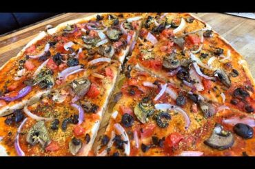 Vegan Pizza from Scratch - no oil recipe - healthy recipe channel