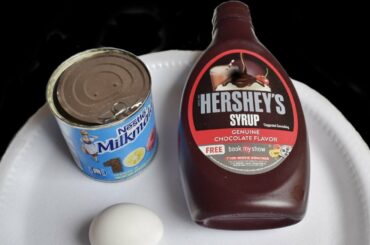 Condensed Milk & Chocolate syrup recipe | evening snack recipe | instant sweet evening snack |
