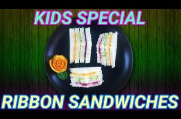 ribbon sandwich-kids special/party food/healthy sandwiches
