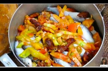 Asian At Home, Braised Fish With Tomatoes And Tamarind , Cooking Healthy Food In My Home Village