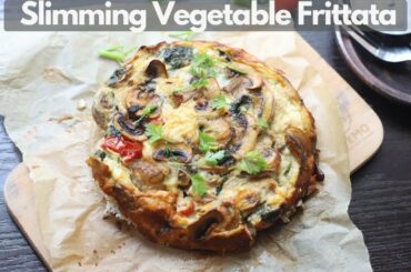 Slimming world Spinach Mushroom Frittata | Healthy weight loss breakfast recipes