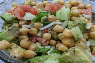 Protein filled Salad/Weight loss recipe/Chickpea,Avacado,Cucumber Healthy Salad/