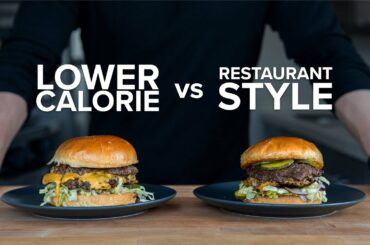 How to make a Lower Calorie Smash Burger that still tastes good.