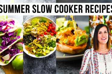 4 Light + Healthy Slow Cooker Recipes | Perfect for Summer!