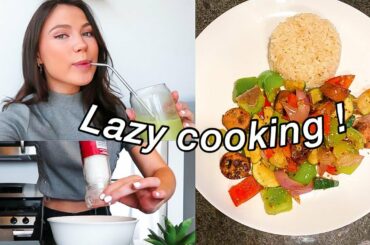 FULL DAY OF EATING HEALTHY EASY MEALS ( when you're feeling lazy)