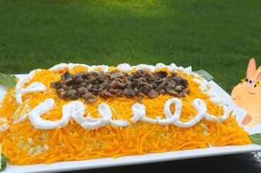 LAYER SALAD. 5 LAYER salad. Easy salad recipe!