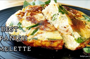 SPANISH OMELETTE | TORTILLA DE PATATAS | Easy and Healthy breakfast recipe