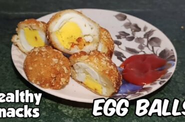 Egg Balls | Healthy Snacks | Homemade Recipe | Kitchen Space