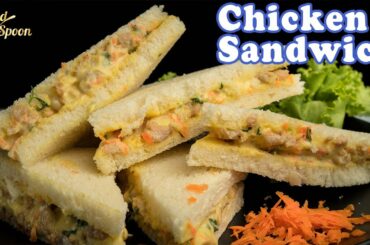 Chicken Sandwich Recipe by Gold Spoon | Chicken Mayo Sandwich | Cooking B Roll