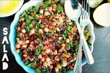 Tasty Kale Salad || Easy Carrot Dressing  || Diet Salad || Healthy Salad  || Sugaspice Diaries