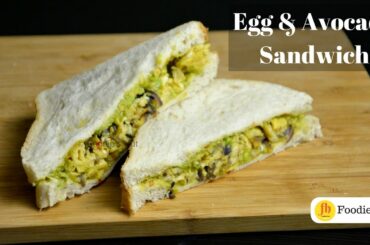 Egg & Avocado Sandwich - recipe by Foodie's Hut #0144