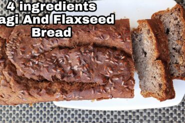 Ragi flaxseed bread | Atta bread,No Egg,No maida | Gluten free bread | healthy bread for breakfast