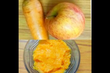 Apple Carrot puree for baby|Baby Food|6to12 months baby healthy food|baby first food| Fruits&veg