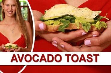 Healthy Avocado Toast with mashed avocado on sourdough bread (Video Recipe)