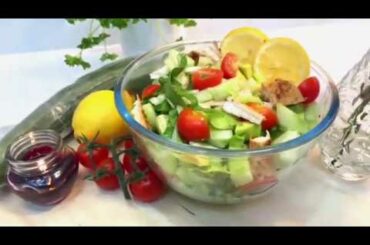 Healthy Salad with Avocado (Ideal for weight loss)