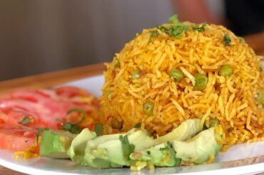 Vegan Mexican Inspired Yellow Rice  - vegan recipe - healthy recipe channel
