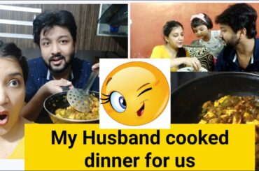 My husband cooked dinner for us !! Vlog !! Healthy dinner