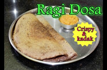Easy Ragi dosa recipe | How to make crispy Ragi dosa | healthy breakfast | weightloss milletrecipe