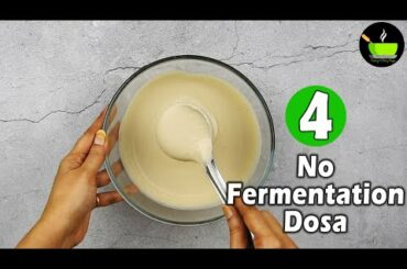 4 No Fermentation Dosa Recipes | Unique Dosa Recipes| Healthy Dosa Recipes| Healthy Breakfast Recipe