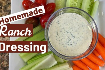 The Best Homemade Ranch Salad Dressing | Healthy Ingredients | Rockin Robin Cooks