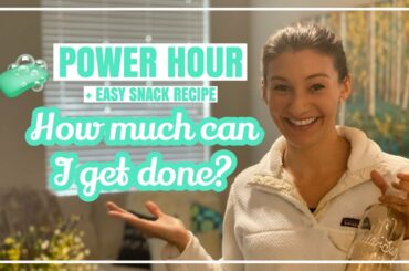 APARTMENT POWER HOUR // Power Hour of Cleaning Motivation + Healthy Snack Recipe