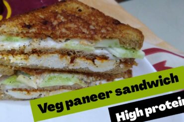 Healthy Veg Protein  Sandwich | High Protein | healthy meal