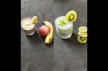 2 Healthy Breakfast Recipe| Kiwi Pudding | Banana Smoothie | Kiwi & Banana Smoothie | Easy Breakfast
