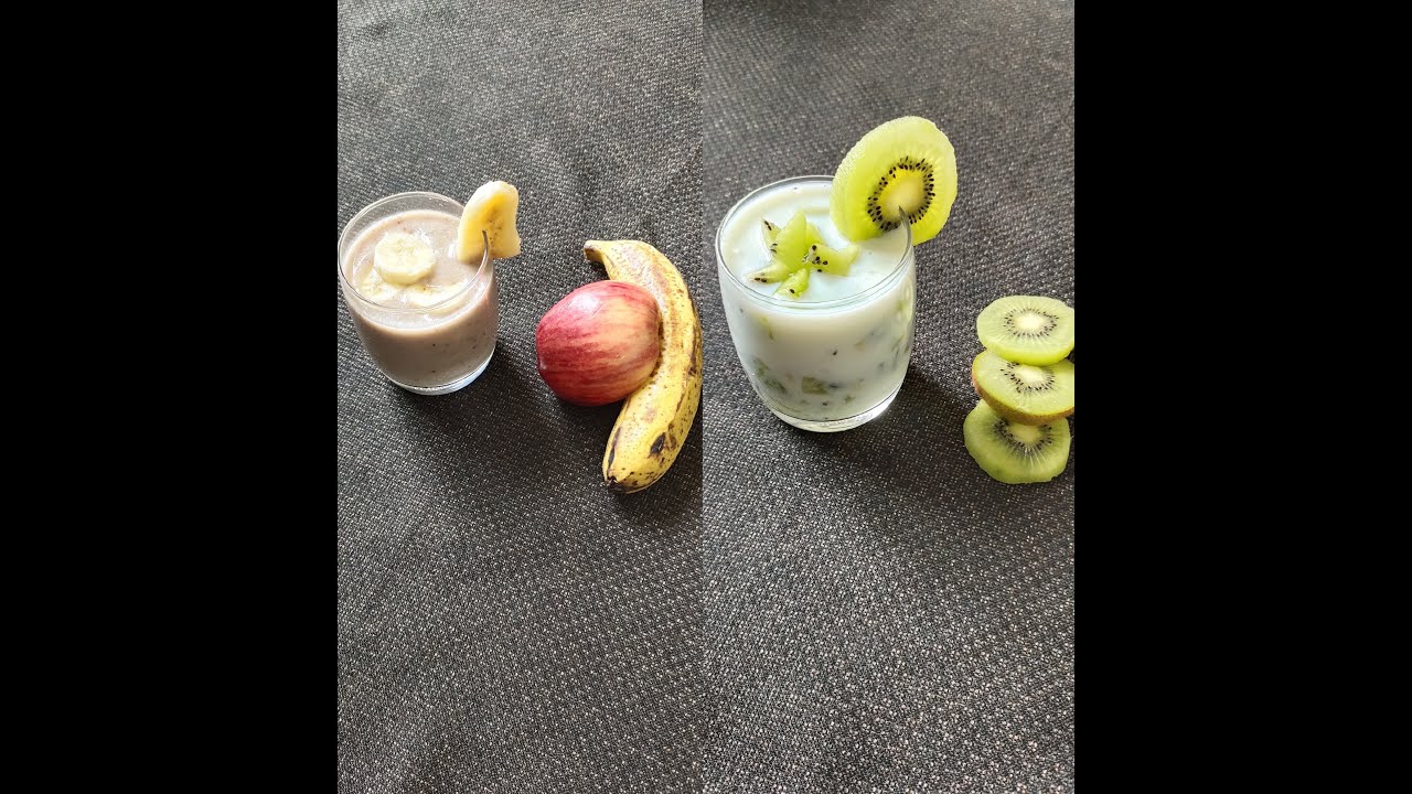2 Healthy Breakfast Recipe| Kiwi Pudding | Banana Smoothie | Kiwi & Banana Smoothie | Easy Breakfast 2 Healthy Breakfast Recipe| Kiwi Pudding | Banana Smoothie | Kiwi & Banana Smoothie | Easy Breakfast