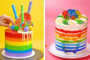 So Yummy Rainbow Cake Decorating Recipes | Tasty Rainbow Cake Decorating Ideas | How To Cake