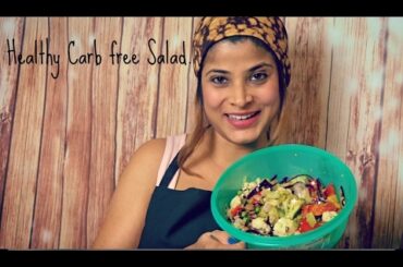 Healthy LOW Carb Vegetarian Salad for Lunch or Dinner ( Weight loss Recipe).