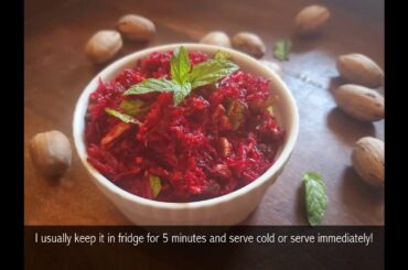 Raw Beetroot Walnut Salad / Beetroot Walnut Salad / Beetroot Salad - Healthy Salad Recipes