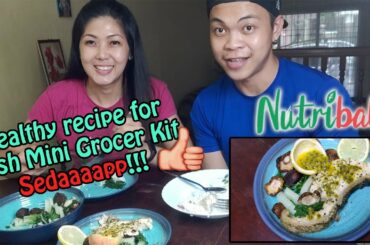 Our very own healthy recipe food. (Fish Mini Grocer Kit from NutriBah)
