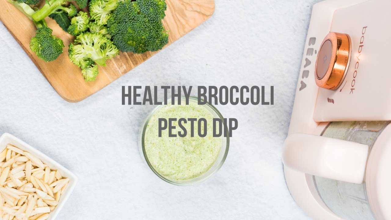 Healthy Broccoli Pesto Dip | Baby Food Recipes | BEABA Healthy Broccoli Pesto Dip | Baby Food Recipes | BEABA