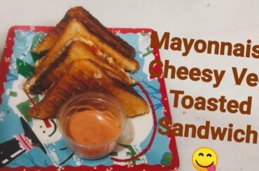 Mayonnaise Cheesy Veg.Toasted Sandwich ll Healthy Lifestyle by Hema ll