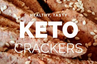 Keto crackers | Healthy snacks | Easy snack recipe