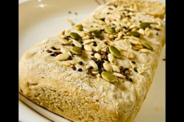 Wheat & Oats Bread | Healthy Breakfast Recipe | How to bake healthy bread at home