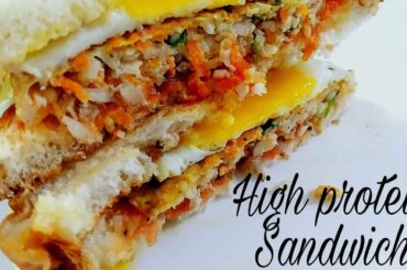 Easy Egg Sandwich | 10 min snack | Healthy Egg Sandwich recipes | Protein rich recipe