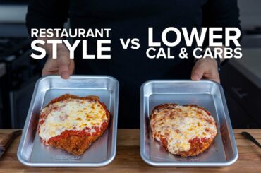 Lower Calorie, Lower Carb Chicken Parm that still tastes good.