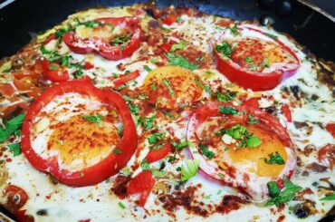 Afghani Omelette | Afghani Breakfast | Shakshuka Style Recipe | Healthy Omelette Cookwithaqib Ep.#84