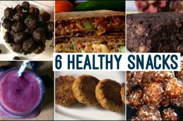 6 Healthy Snack Recipes | Makhana, Dahi Sandwich, Oats Fudge, Poha Tikki, Smoothie For Weight Loss
