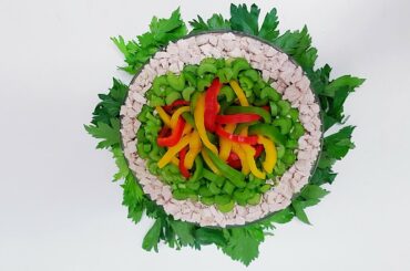 How to make Best Healthy Colourful Chicken Vegetable Salad (Summer Recipe)