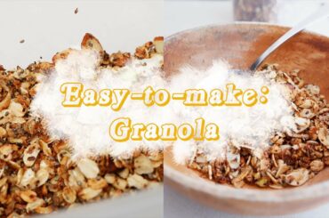 EASY HEALTHY SNACK RECIPE: Granola (Silent Vlog)
