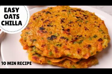 10-MINUTE OATS CHILLA Recipe for Weight Loss | Healthy Tuesdays - Episode 01