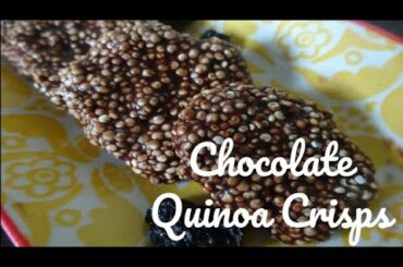 Chocolate Quinoa Crisps | No bake recipe | Gluten free | Easy & healthy snack | Low calorie snack |