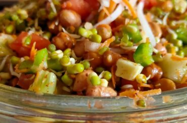 Sprout salad l bowl of nutrients l healthy breakfast recipe