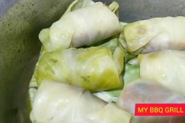 CABBAGE ROLL | HEALTHY RECIPE | MY BBQ GRILL